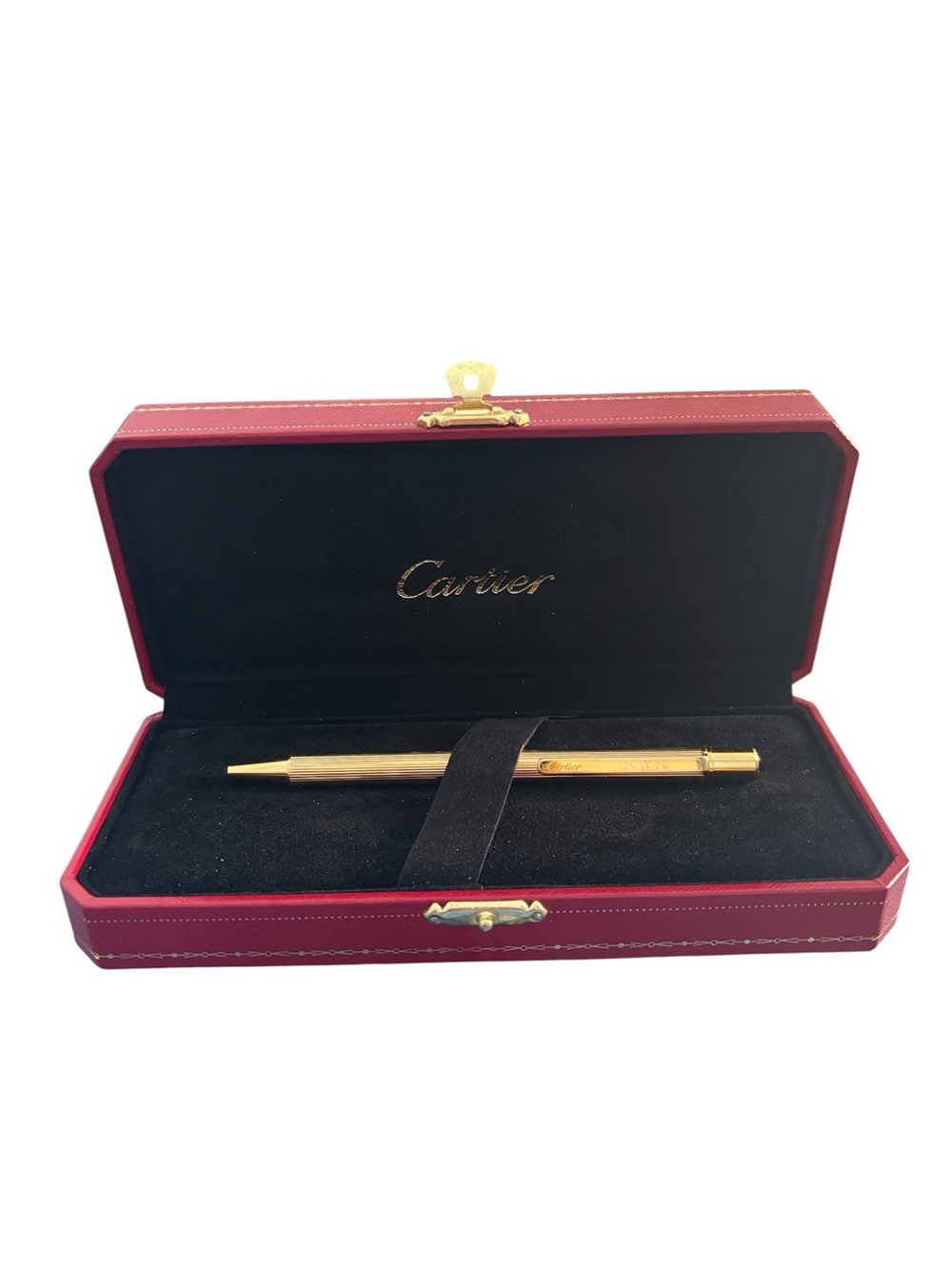 Cartier Gold Ballpoint Pen in Red Presentation Case COST0046